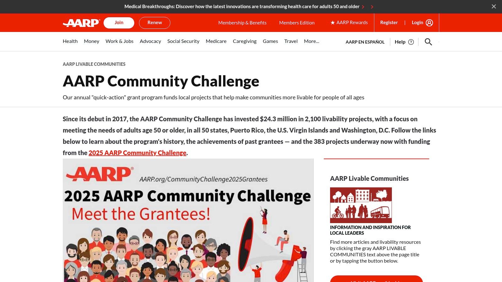 AARP Community Challenge