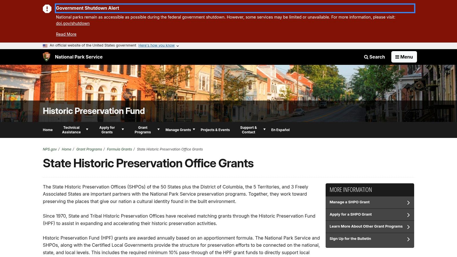 State Historic Preservation Offices (SHPOs)