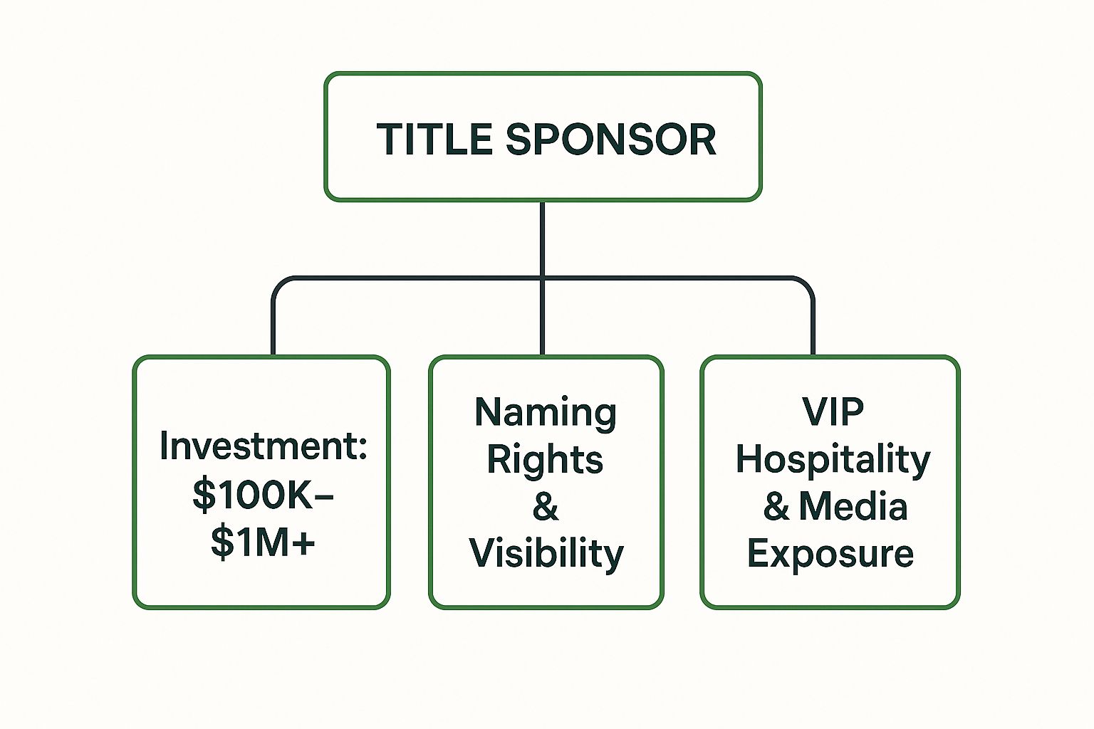 Infographic showing key data about Title Sponsor / Presenting Sponsor