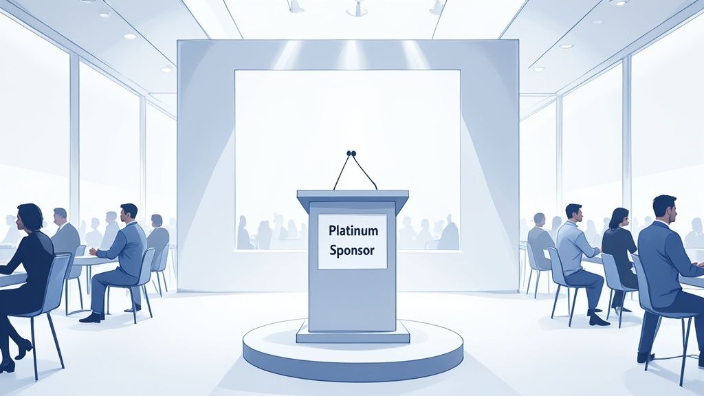 Infographic showing key data about Platinum / Premier Sponsor