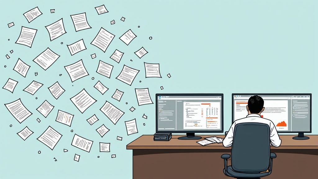 A group of nonprofit team members collaborating around a table, looking organized and focused.