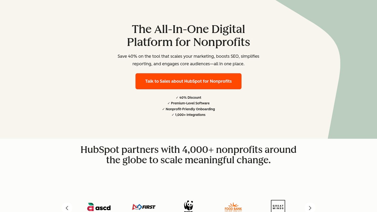 HubSpot for Nonprofits