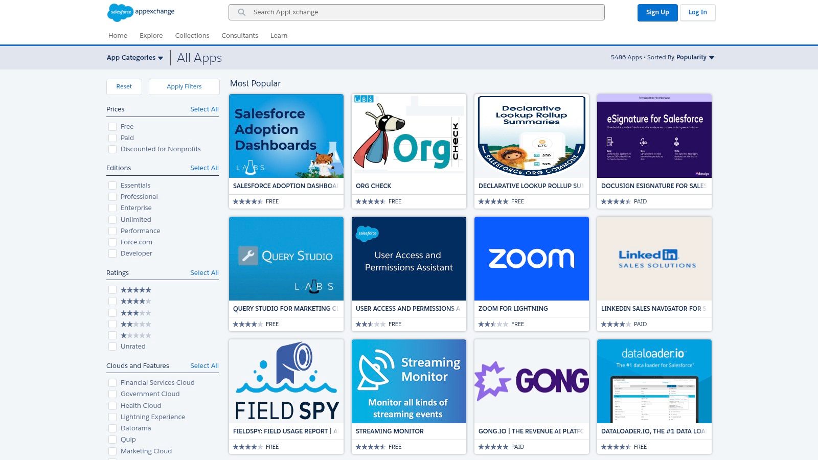 Salesforce AppExchange (Nonprofit category)