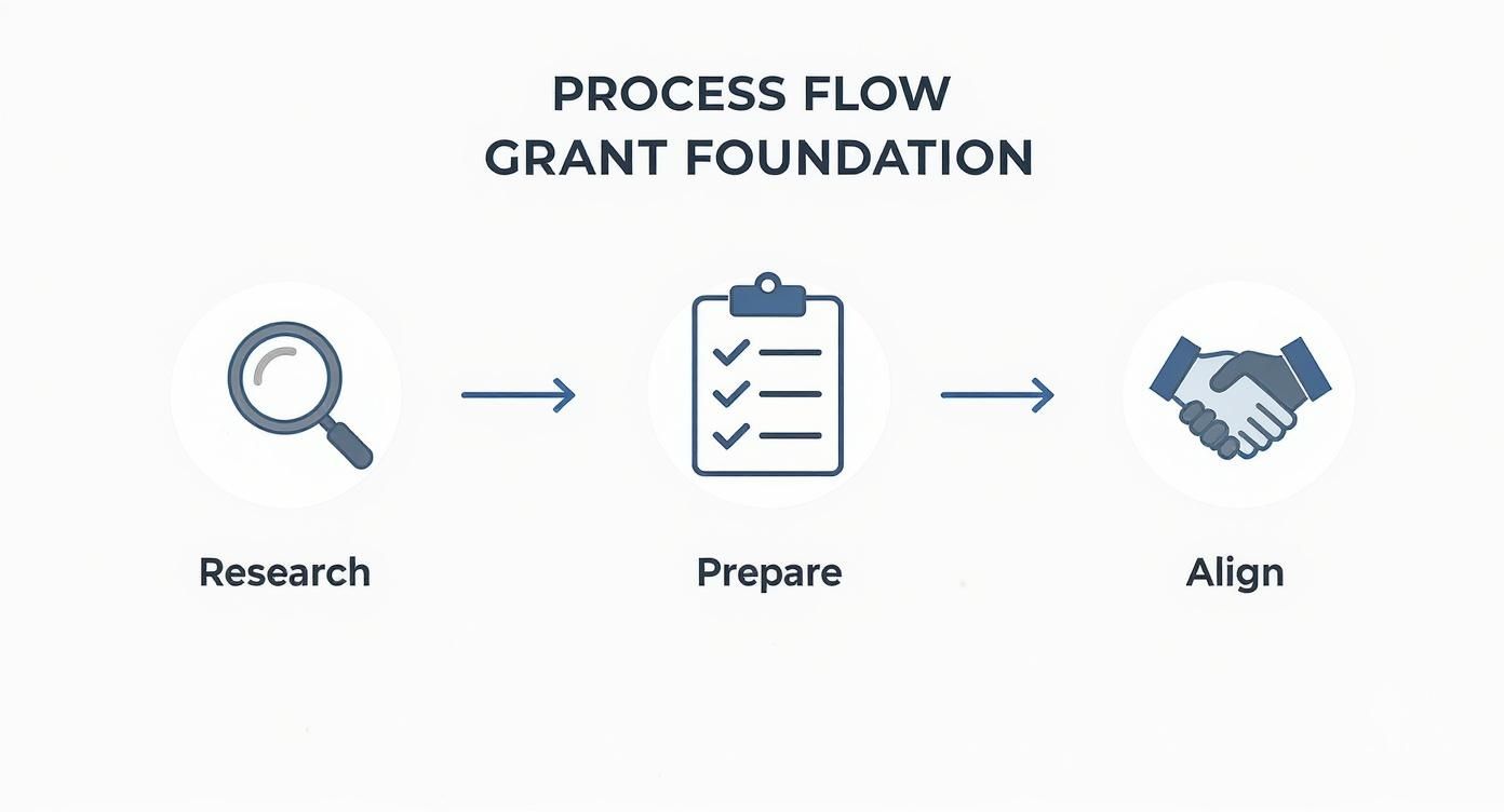 Infographic about how to write grants for nonprofit organizations