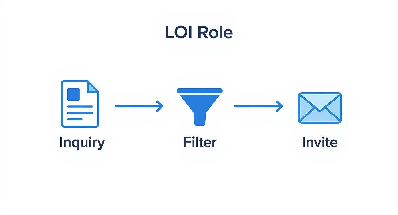 Infographic about letter of inquiry for grant