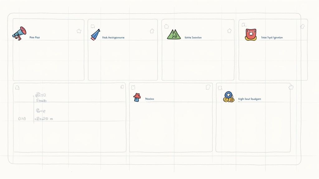 A person outlining a plan on a whiteboard, symbolizing the blueprint for a winning grant inquiry letter.