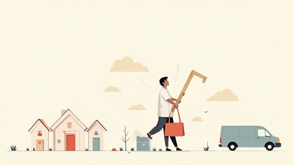 A group of nonprofit workers collaborating at a table, pointing at charts and documents.