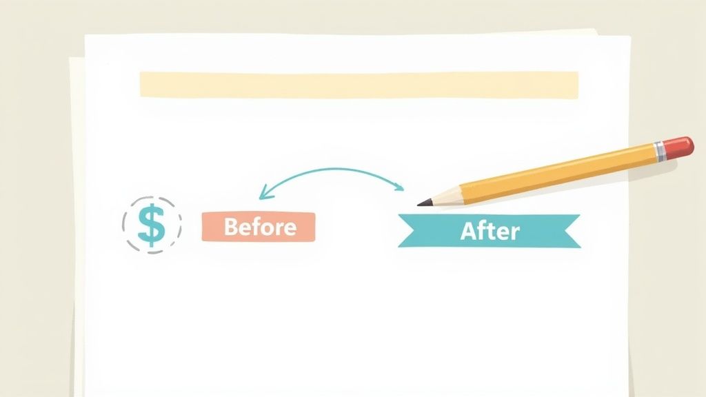 A person writing and reviewing documents at a desk, illustrating thoughtful planning.