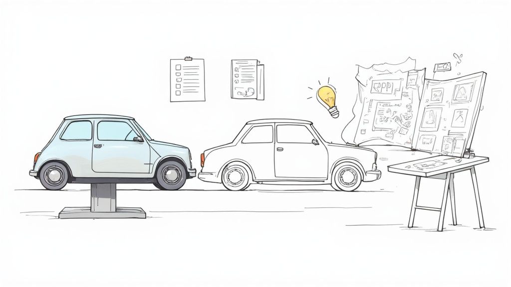 A person at a crossroads, representing a critical decision point