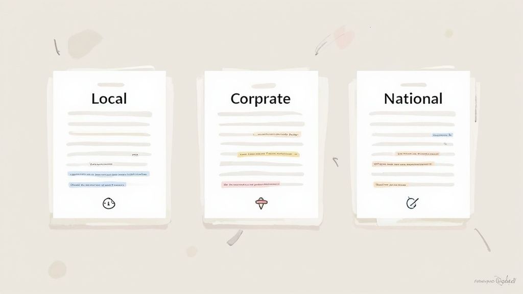 A split-screen image showing a well-formatted grant proposal cover letter on one side, and a person highlighting key phrases with a digital pen on the other, symbolizing the annotation process.