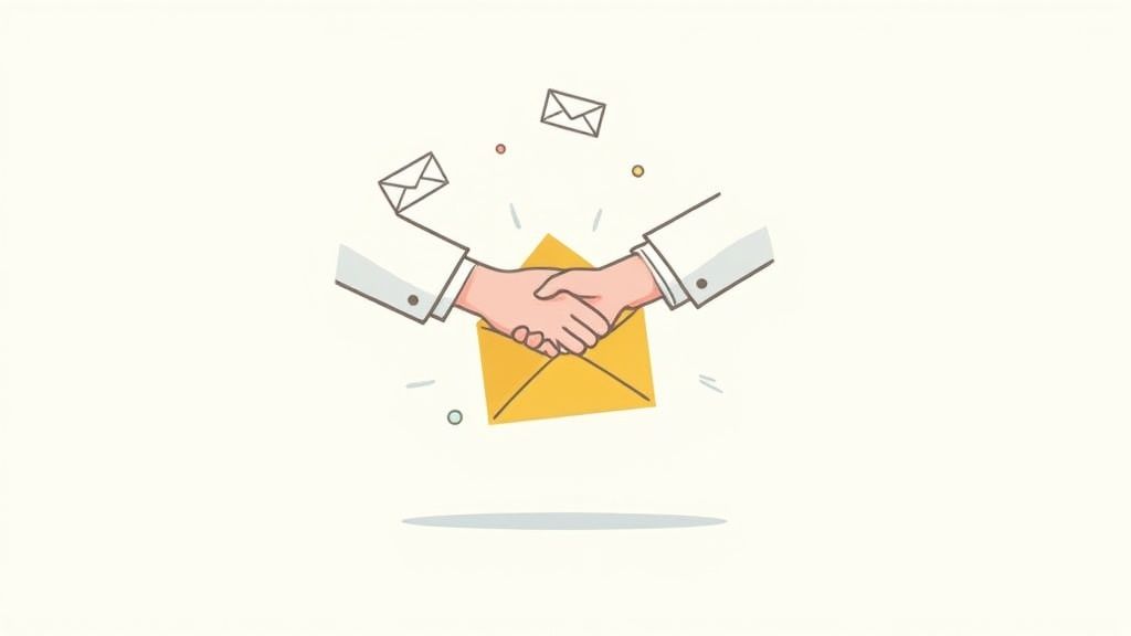 A person at a desk carefully writing a letter of intent for a grant.