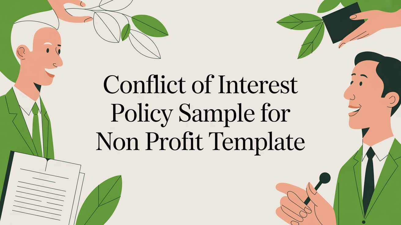 Conflict of Interest Policy Sample for Non Profit Template
