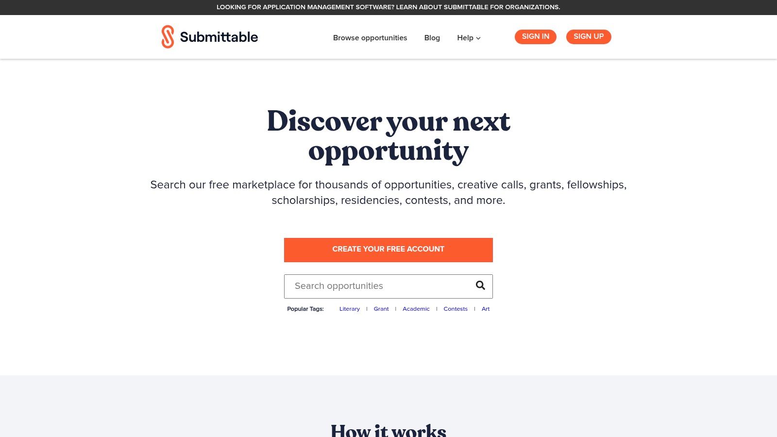 Submittable Discover