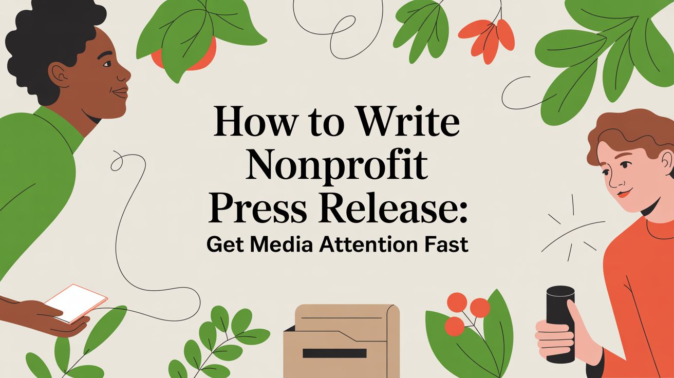 How to write nonprofit press release: Get media attention fast