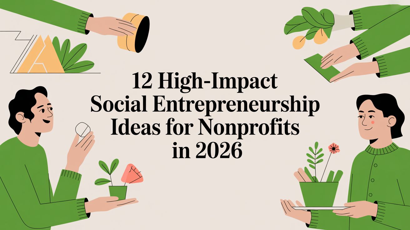 12 High-Impact Social Entrepreneurship Ideas for Nonprofits in 2026