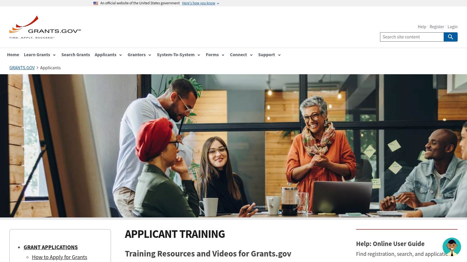 Grants.gov Applicant Training