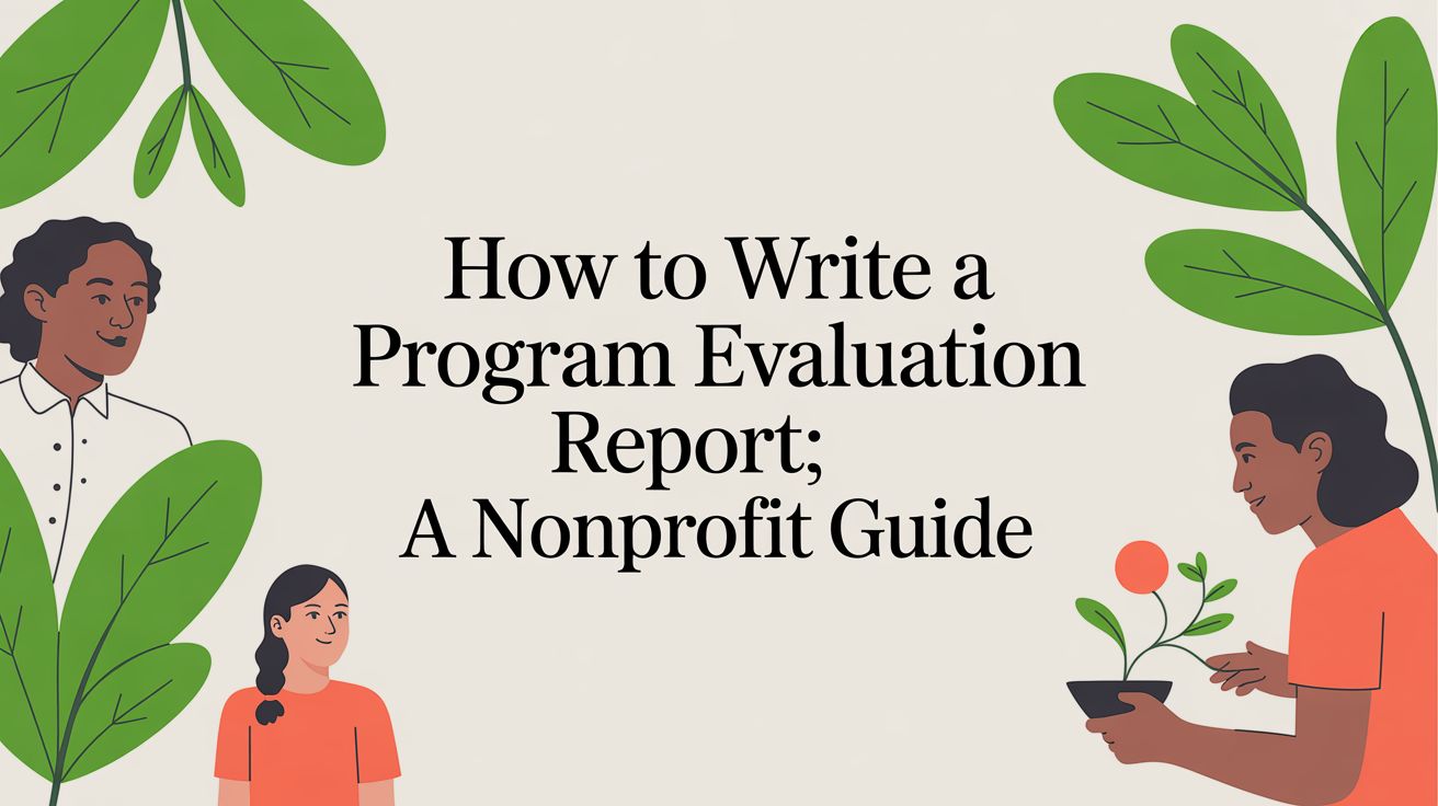 How to Write a Program Evaluation Report: A Nonprofit Guide