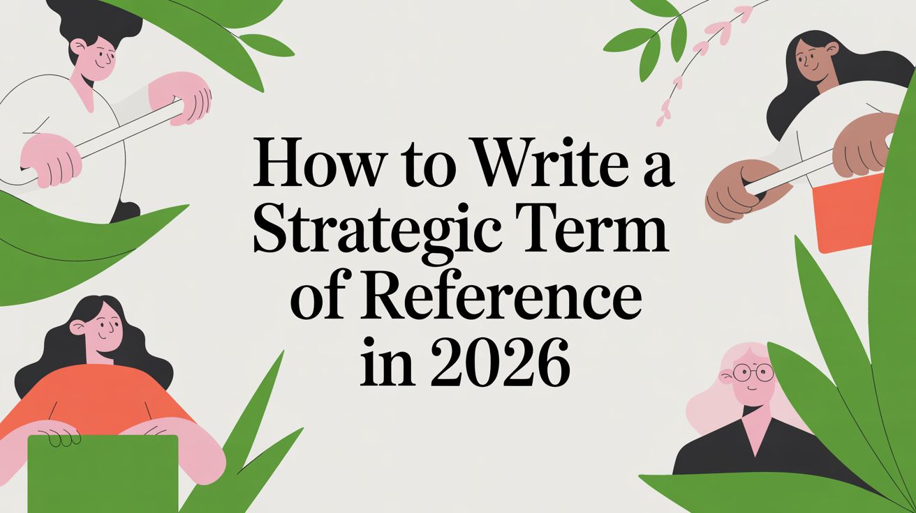 How to Write a Strategic Term of Reference in 2026