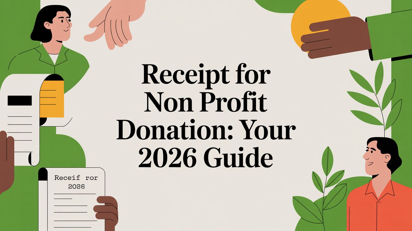 Receipt for Non Profit Donation: Your 2026 Guide