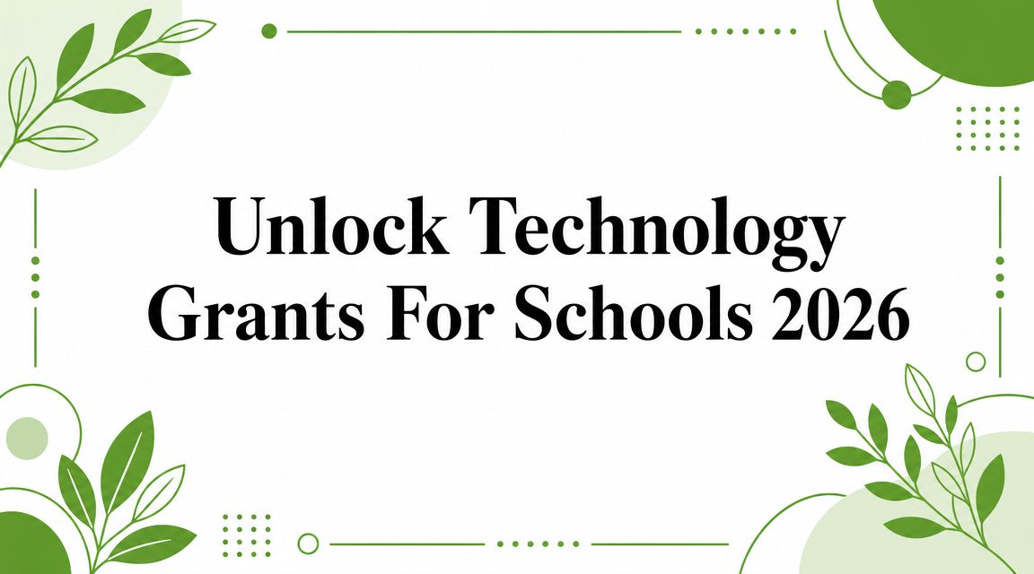 Unlock Technology Grants For Schools 2026