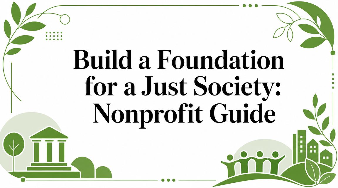 Build a Foundation for a Just Society: Nonprofit Guide