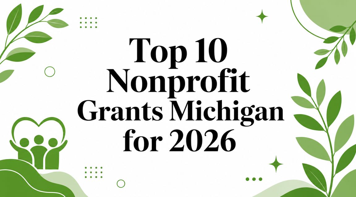 Top 10 Nonprofit Grants Michigan for 2026