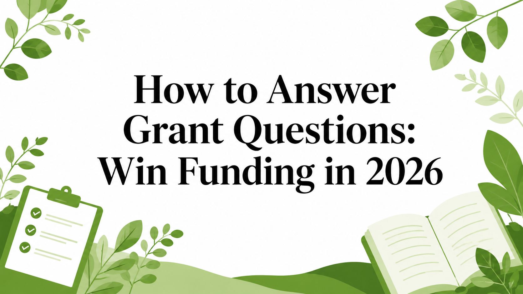 How to Answer Grant Questions: Win Funding in 2026