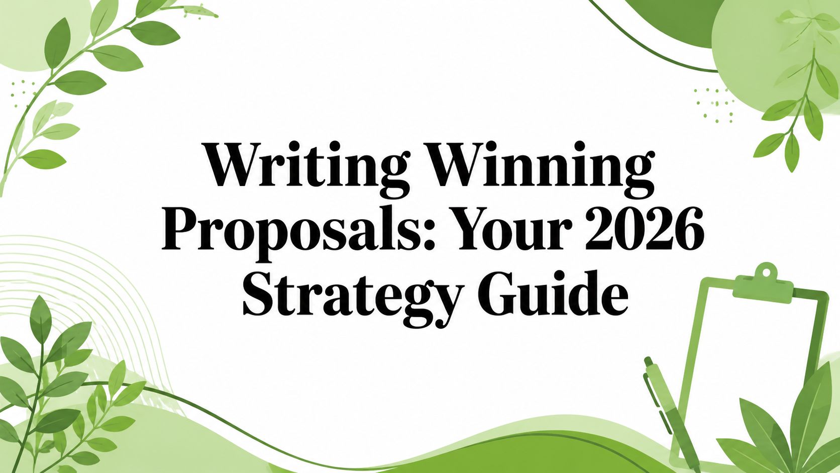 Writing Winning Proposals: Your 2026 Strategy Guide