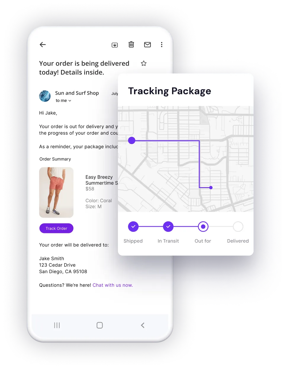 Create branded tracking pages