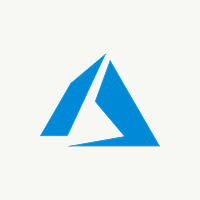 Azure logo with a stylized blue triangular shape on a light background.