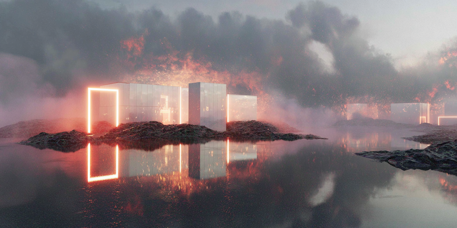 Journey from business consulting to software development illustrated through code editor and business process diagrams merging together