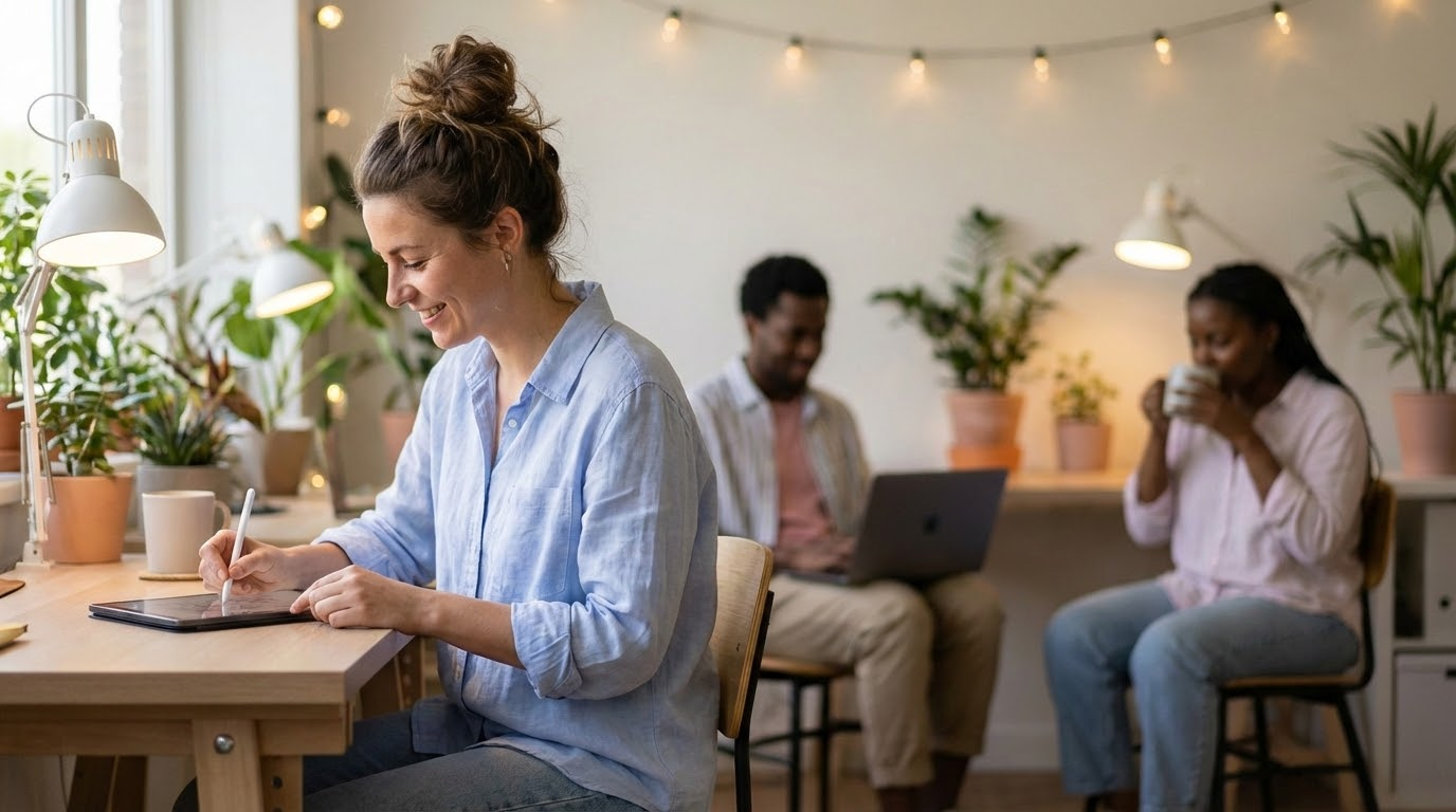 ภาพประกอบแสดงกลุ่มผู้ฝึกสอนด้านความปลอดภัยไฟฟ้าในห้องประชุมสมัยใหม่ มีการสอนและใช้เครื่องมือที่ปลอดภัยอย่างถูกต้อง