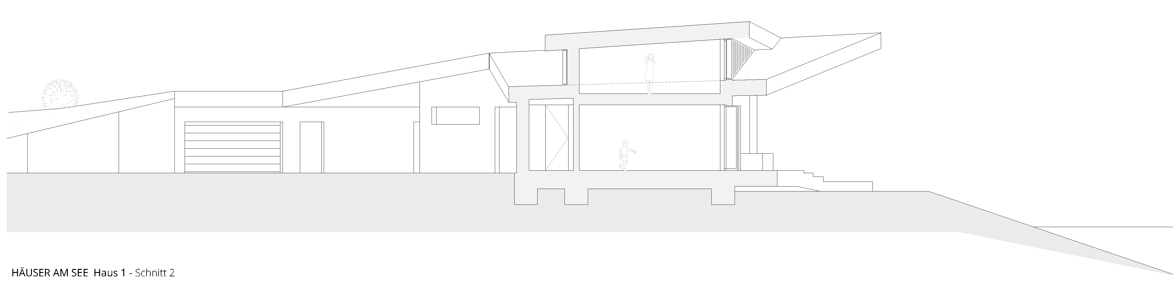 HAS - Haus 1 Schnitt durch Kinderzimmer und Schlafzimmer