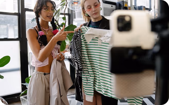 Brand team planning influencer marketing strategy