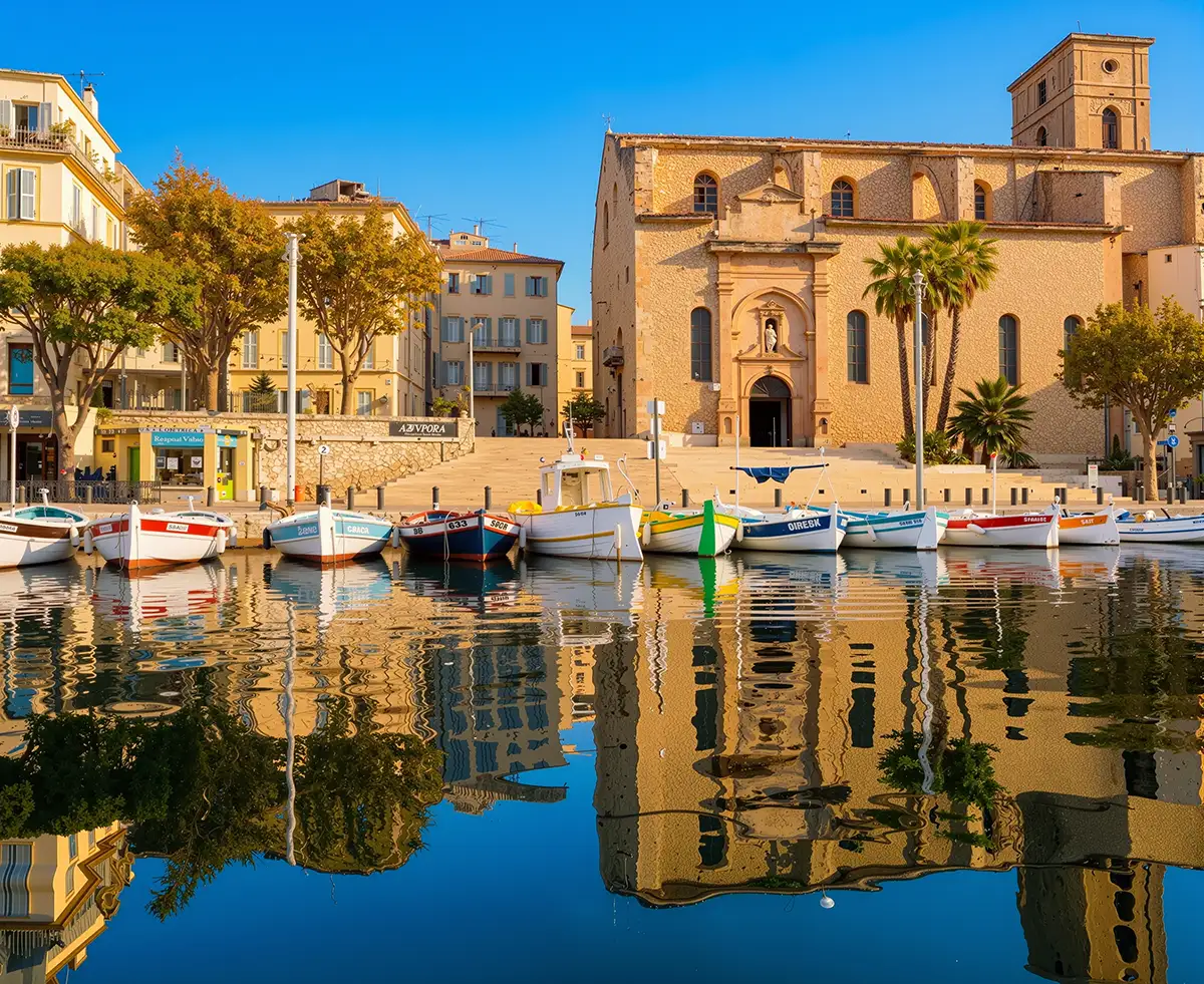 Vue panoramique sur La Ciotat et sa baie - Bec de l'Aigle, Provence