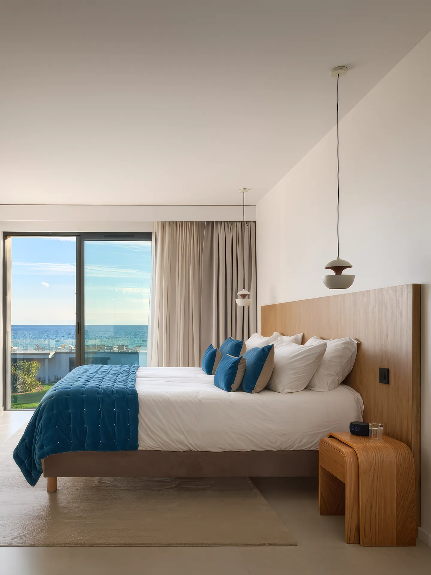 Master suite n°6 avec vue mer sud et espace dressing - Villa L'Île Verte La Ciotat