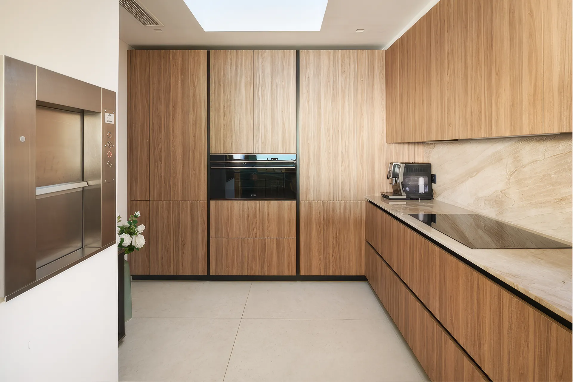 Cuisine haut de gamme avec électroménager premium SMEG - Villa L'Île Verte