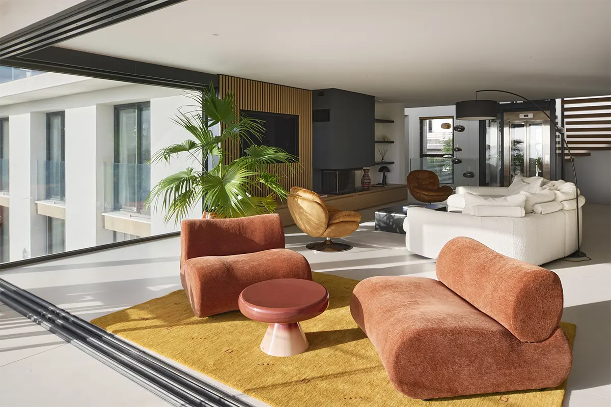 Détail architectural de la Villa L'Île Verte — matériaux nobles et finitions haut de gamme, La Ciotat