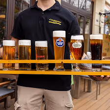 Centimeter bei den Stadtbahnbögen Speisekarte