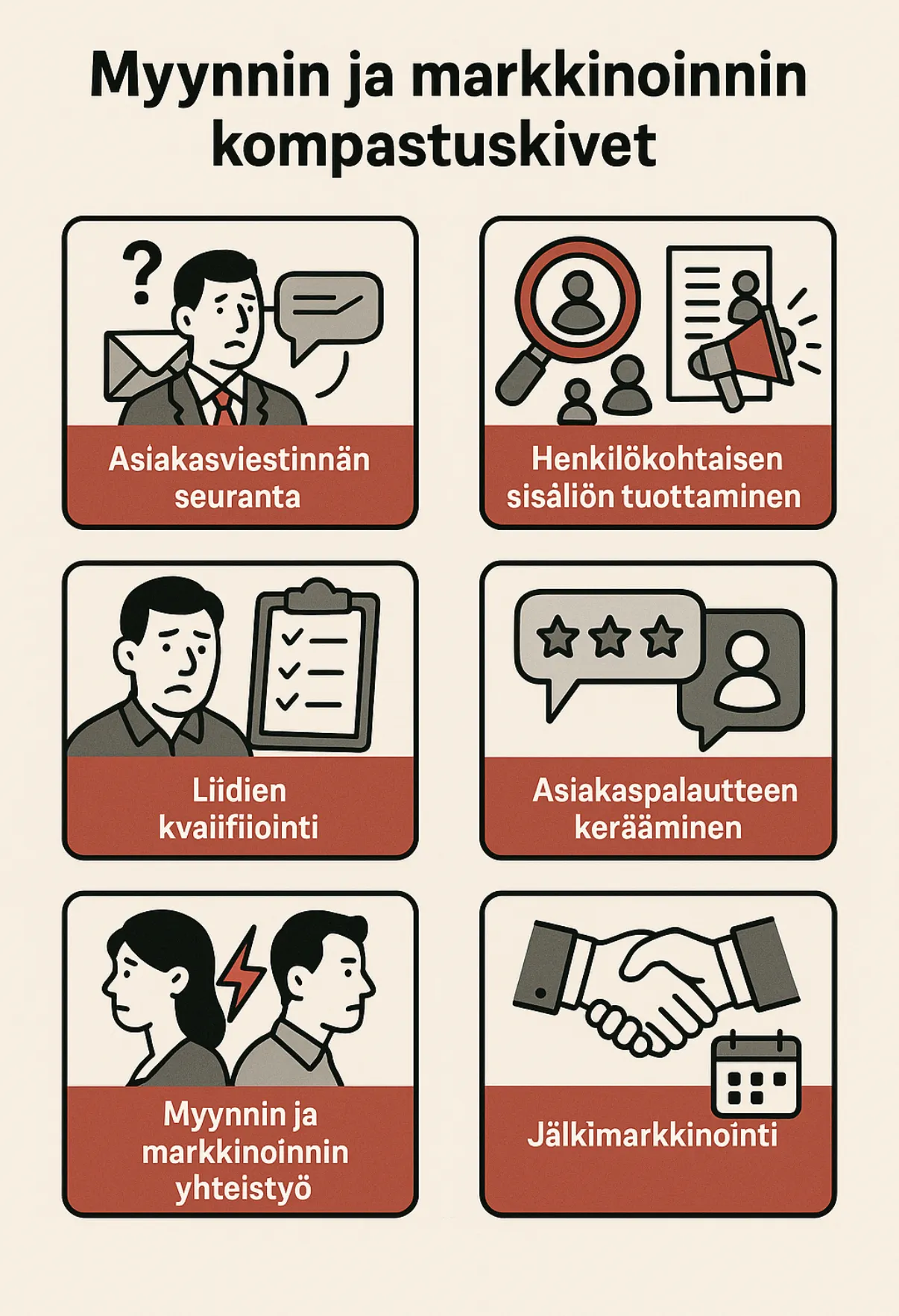 Myynnin ja markkinoinnin yhteispelin kompastuskivet