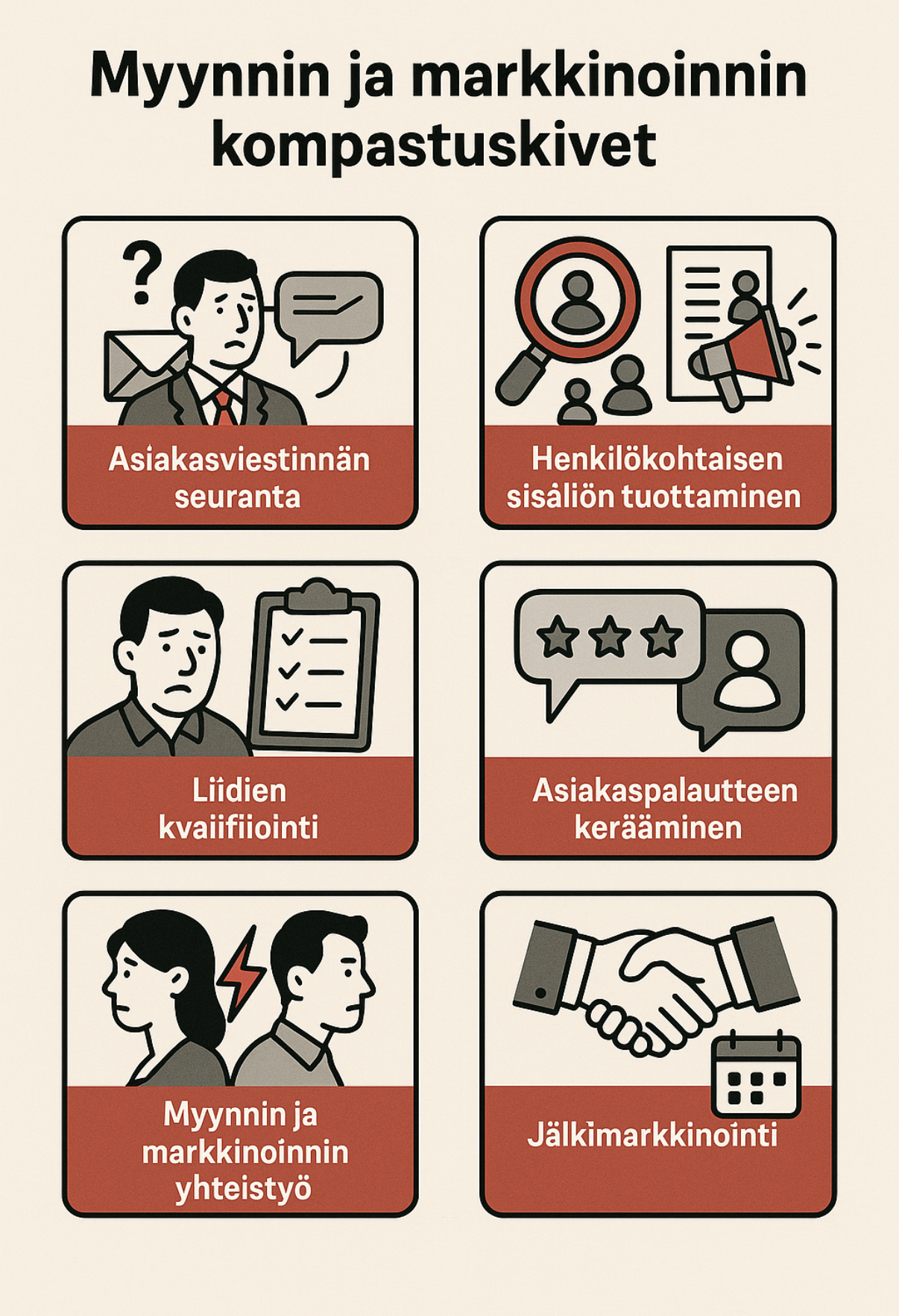 Myynnin ja markkinoinnin yhteispelin kompastuskivet
