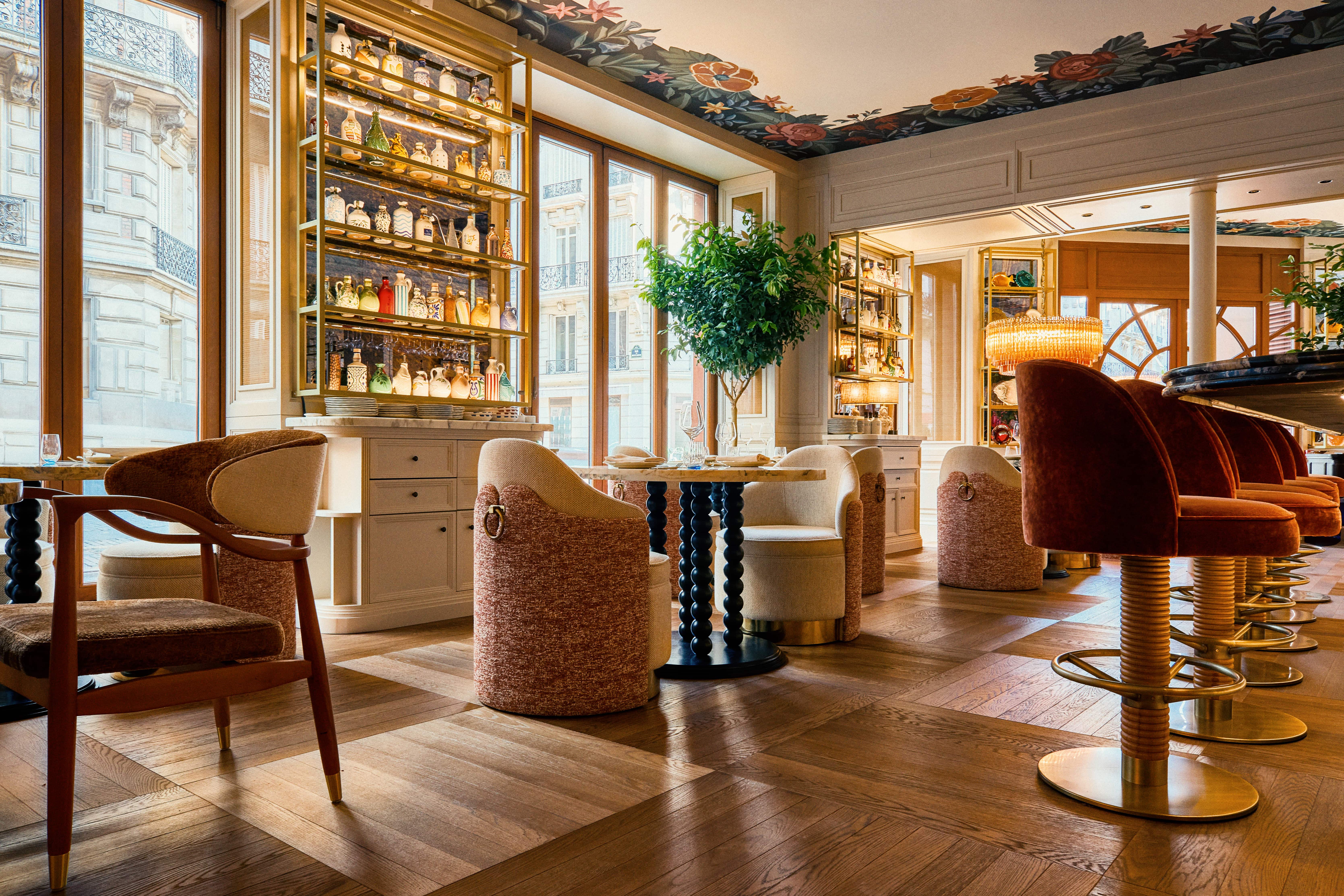 Salon d'un restaurant italien à paris 