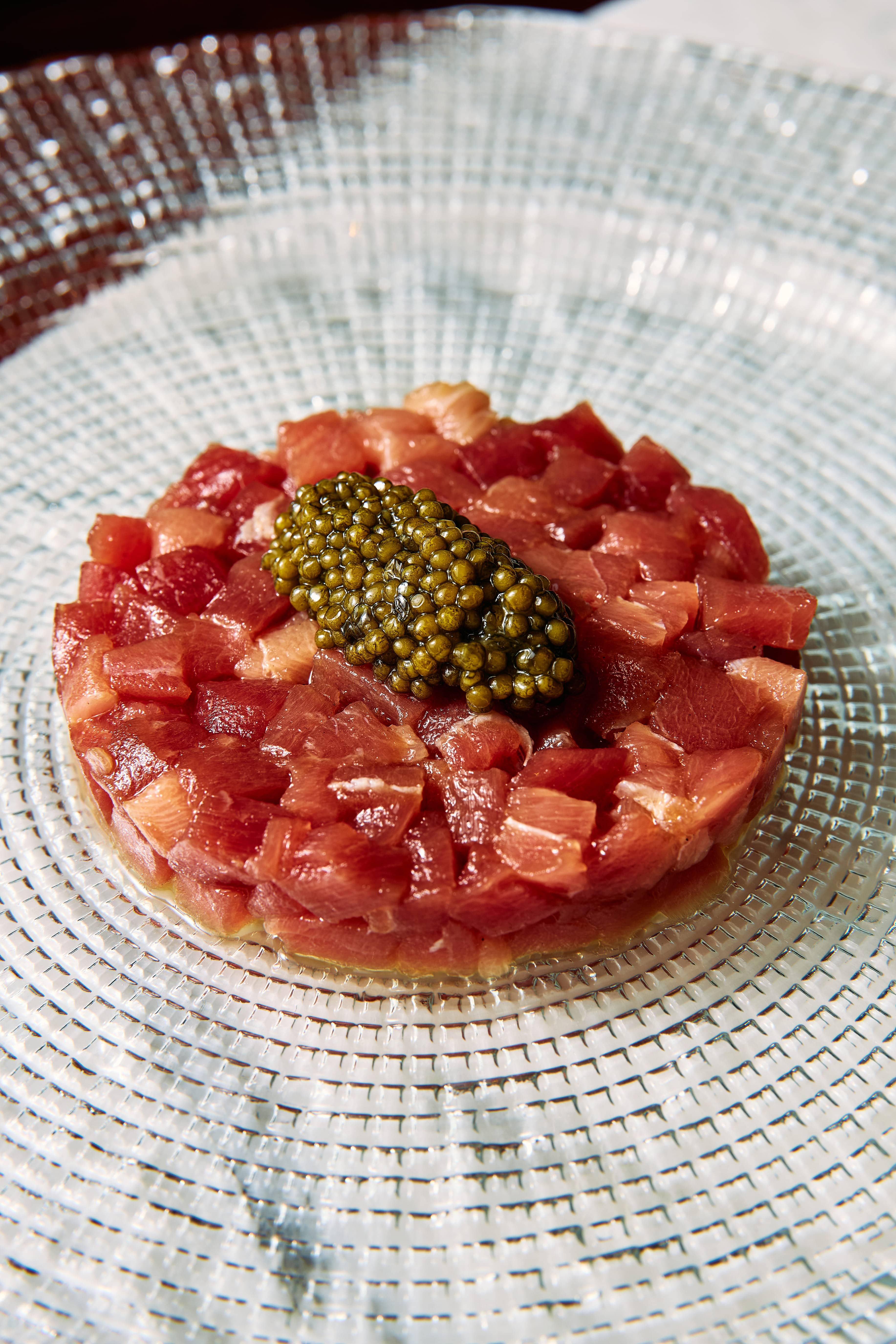 A selection of seafood from the Crudo Bar, perfect for a light lunch. 