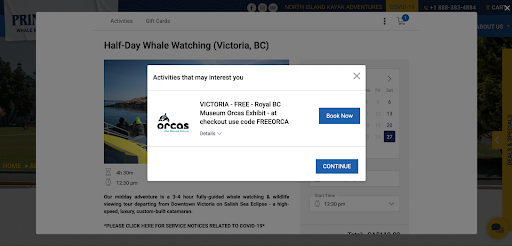 A screenshot of Zaui online reservation management system