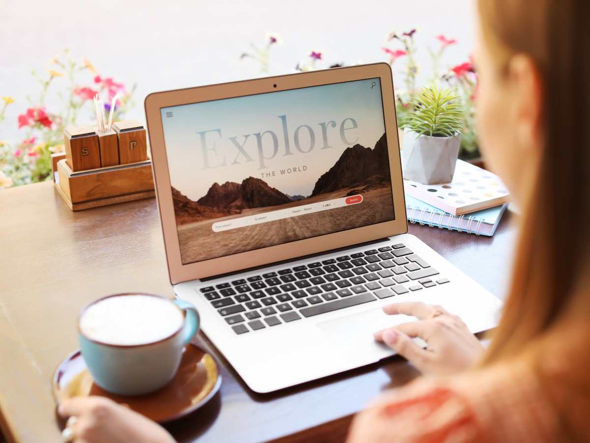 A tour operator's website to sell their tours