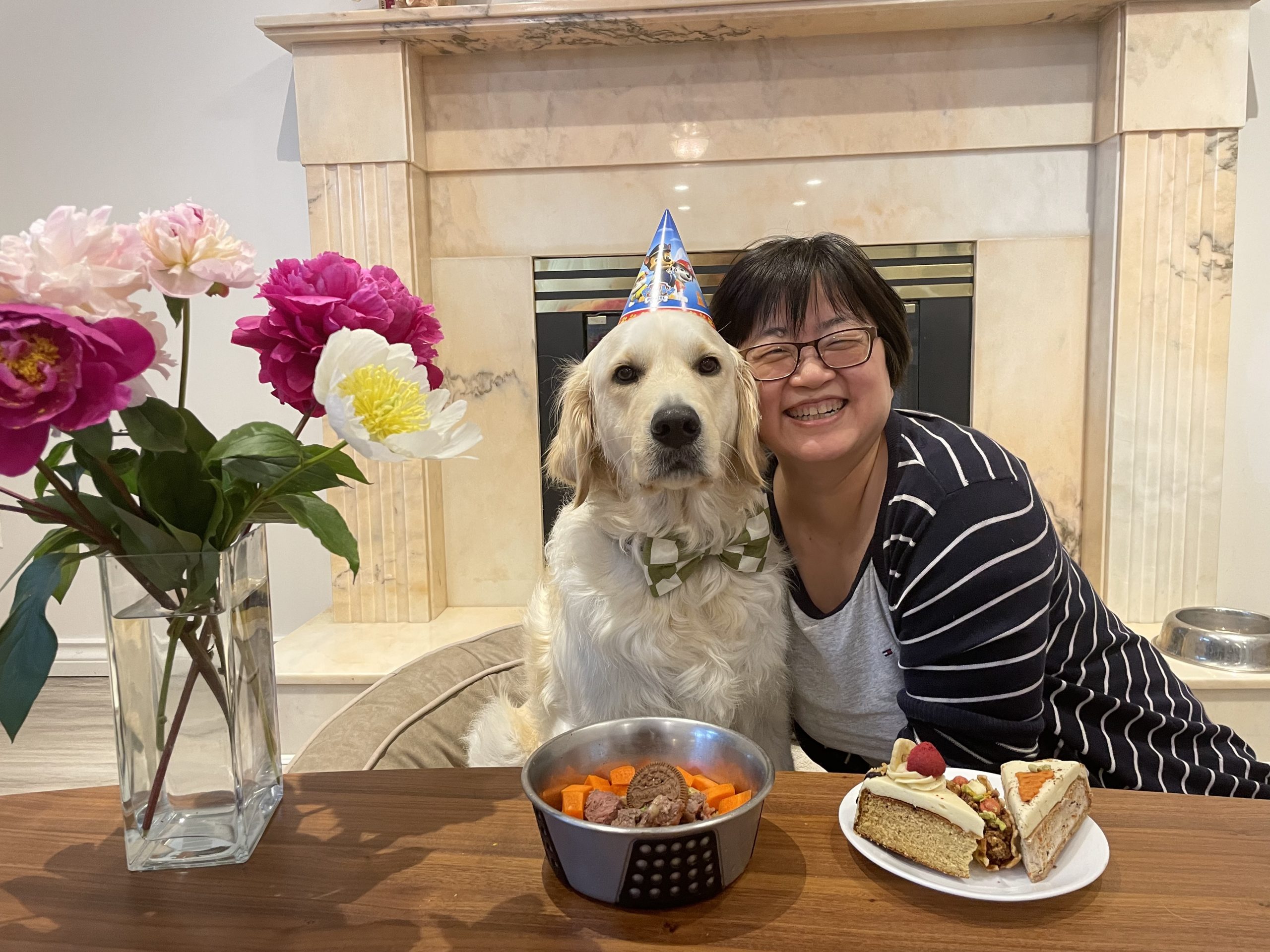 Helen Zauian with Mochi