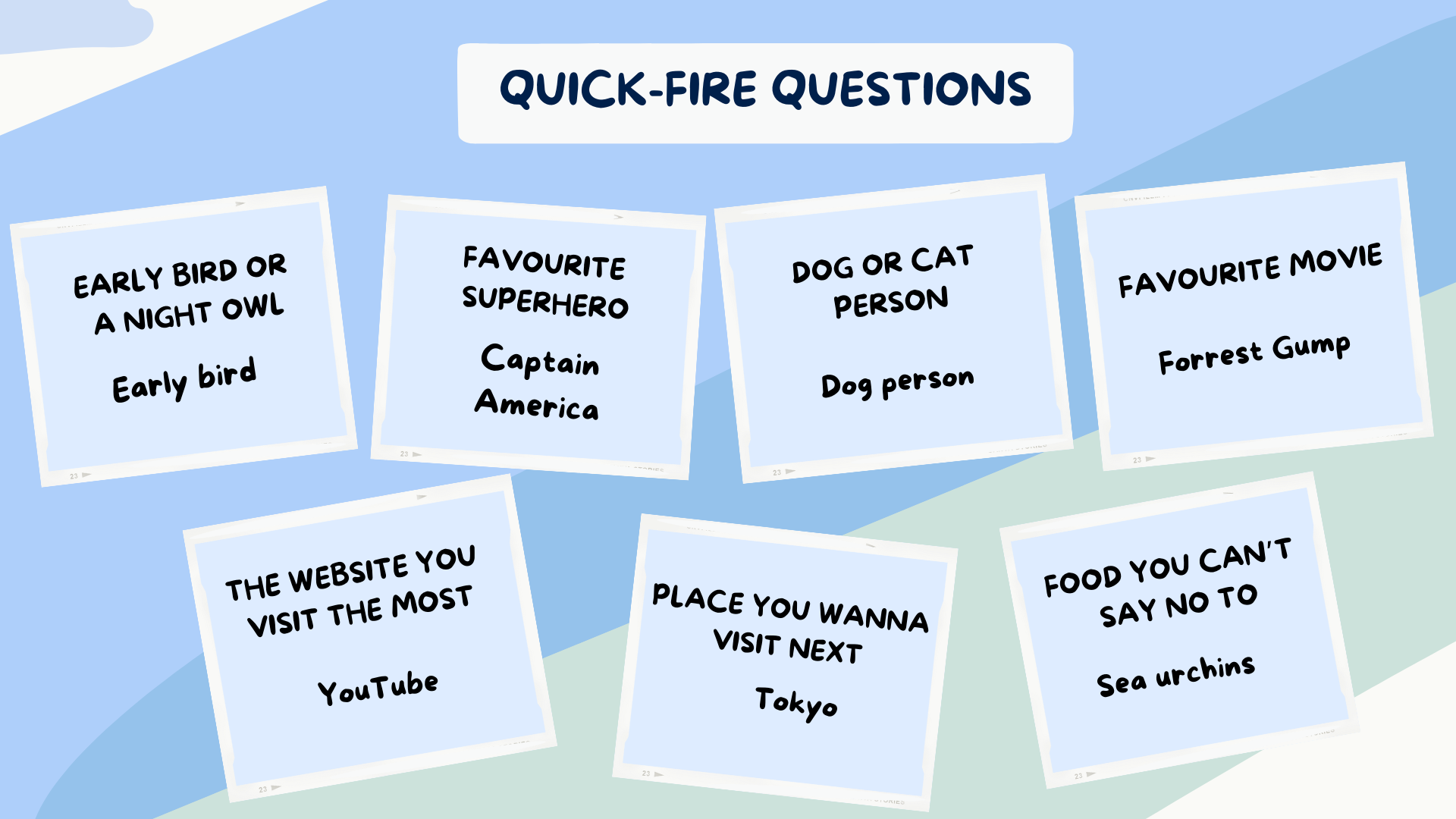 An image of rapid fire questions posted by the Zaui online reservation system for tour and activity operators