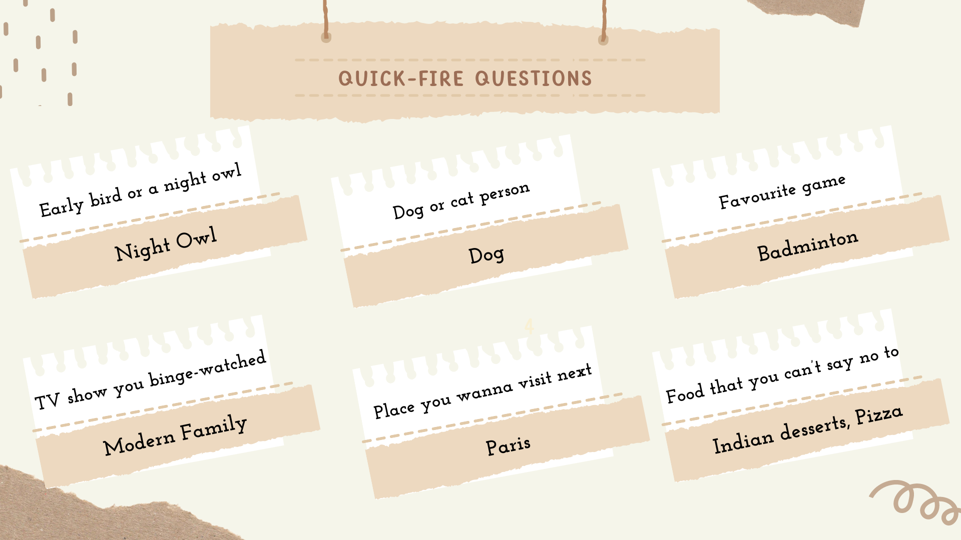 Zauian Anu rapid frie questions