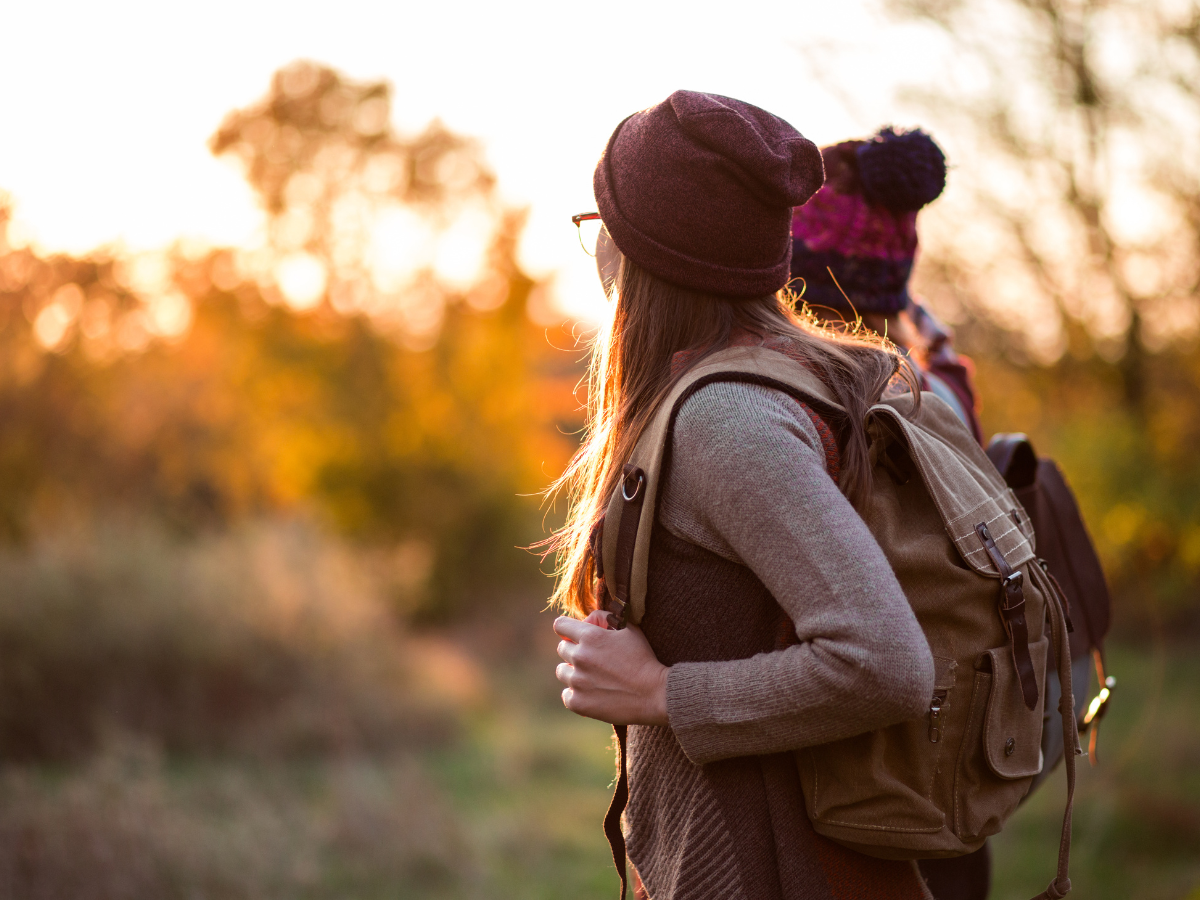 An image of a tourist travelling during off-season