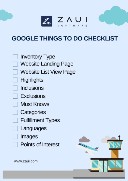 Google Things to do Checklist